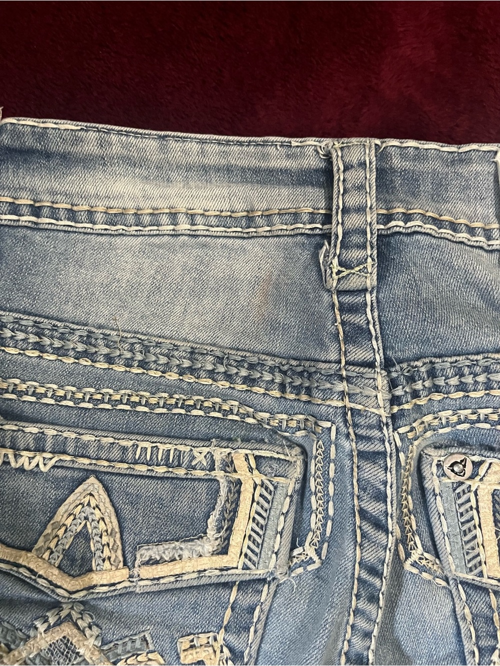 Men’s Light Blue Straight Leg Jeans - Picture 5 of 11